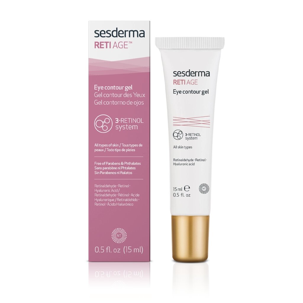 Сесдерма Reti-Age Омолоджуючий Гель для контуру очей з ретинолом SesDerma Reti-Age Eye Contour Gel, 15 мл від компанії Лікувальна, доглядова та професійна косметика - фото 1