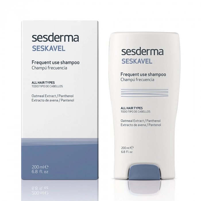 Сесдерма Seskavel Шампунь для частого застосування SesDerma Seskavel  Frequent Use Shampoo 200 мл від компанії Лікувальна, доглядова та професійна косметика - фото 1