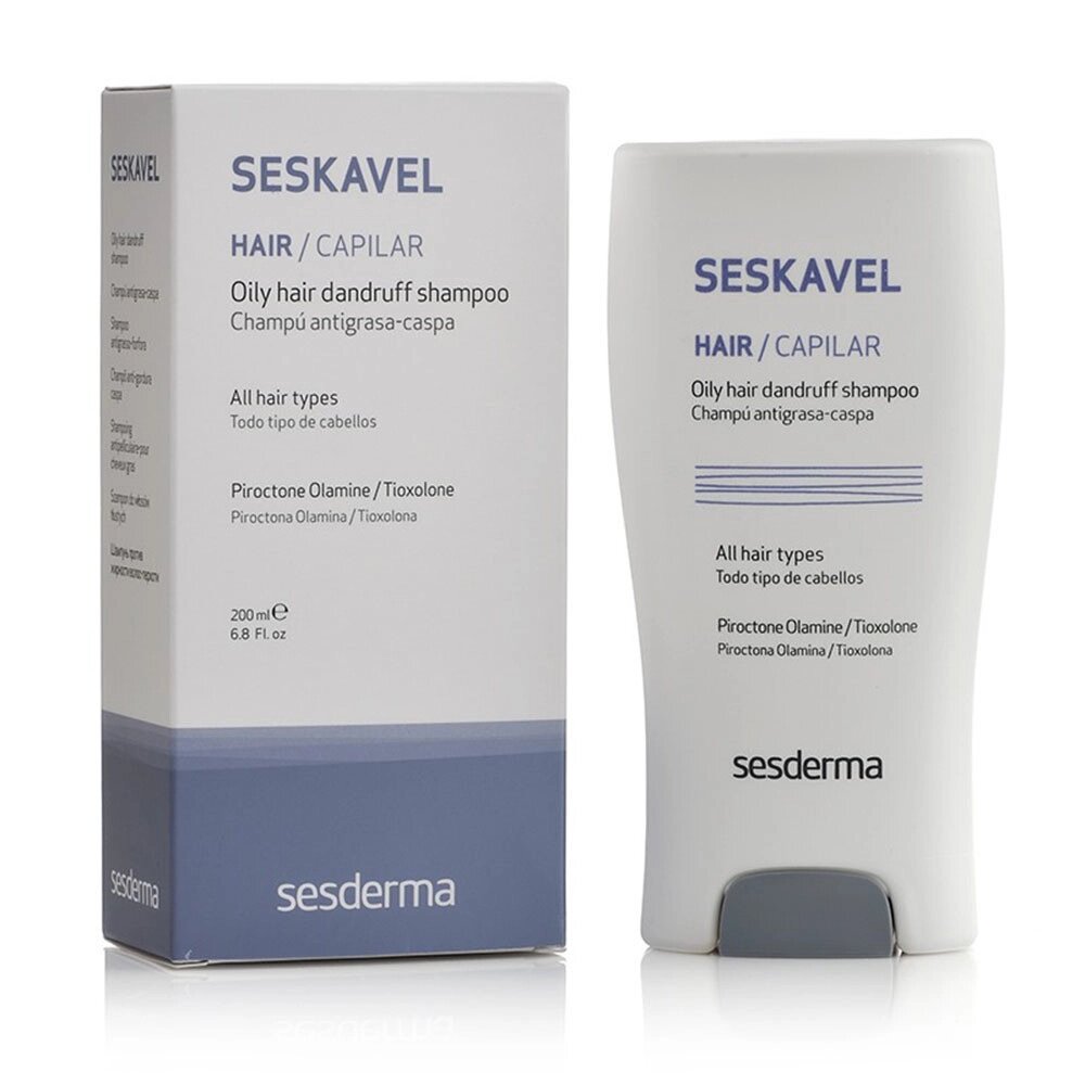 Сесдерма Seskavel Шампунь проти лупи для жирного волосся SesDerma Seskavel Oily Hair Dandruff 200 мл від компанії Лікувальна, доглядова та професійна косметика - фото 1