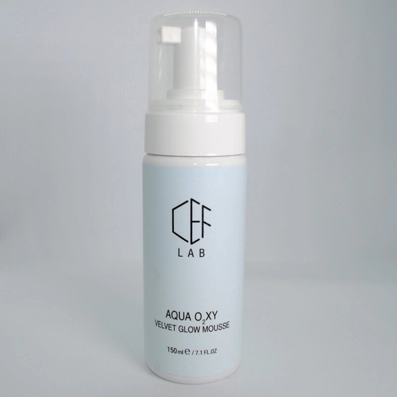 Шовковий антиоксидантний Мус CEF Lab Aqua O2xy Velvet Glow Mousse 150 мл від компанії Лікувальна, доглядова та професійна косметика - фото 1