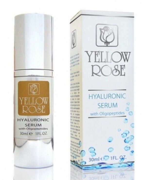 Сироватка з гіалуроновою кислотою та олігопептидами Hyaluronic serum with oligopeptides Yellow Rose 30 мл від компанії Лікувальна, доглядова та професійна косметика - фото 1