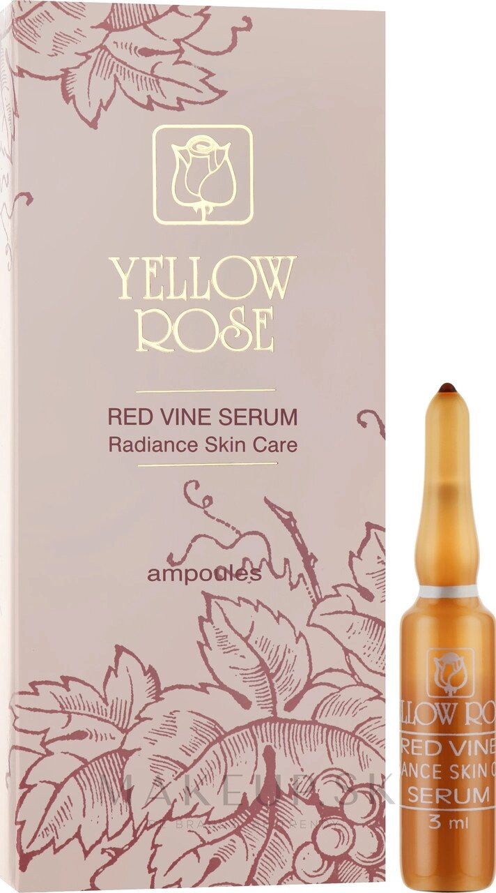 Сироватка з поліфенолами червоного винограду Red vine serum Yellow Rose 12 амп.  3. мл від компанії Лікувальна, доглядова та професійна косметика - фото 1