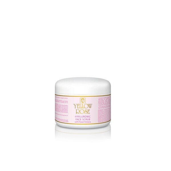 Скраб із гіалуроновою кислотою та квітковими екстрактами Hyaluronic face scrub with flower extracts Yelow rose 50мл від компанії Лікувальна, доглядова та професійна косметика - фото 1