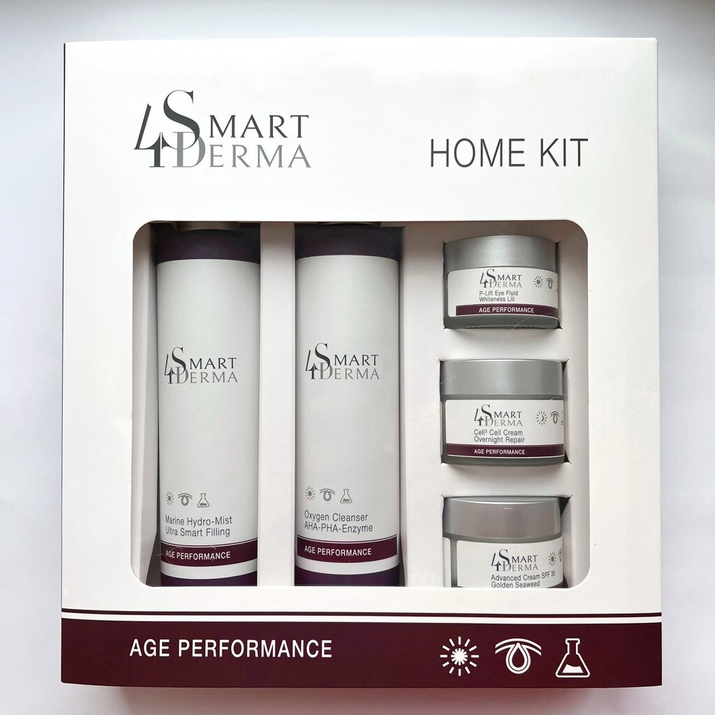 Smart4Derma Age Performance HomeKit Набір Антивіковий для всіх типів шкіри від компанії Лікувальна, доглядова та професійна косметика - фото 1