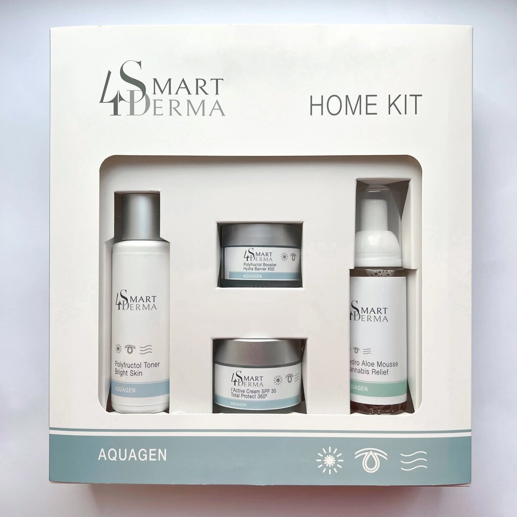 Smart4Derma Aquagen HomeKit Набір Екстразволоження для всіх типів шкіри від компанії Лікувальна, доглядова та професійна косметика - фото 1