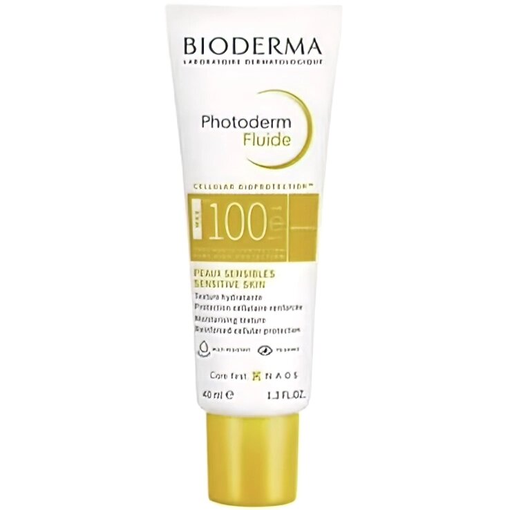 Сонцезахисна емульсія Bioderma Photoderm Max SPF 100 Sun Fluid, 40 мл від компанії Лікувальна, доглядова та професійна косметика - фото 1