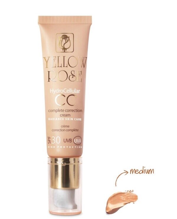 Сонцезахисний крем CC з SPF 30 Hydra cellular CC cream SPF 30 Yelow rose 30 мл Medium від компанії Лікувальна, доглядова та професійна косметика - фото 1