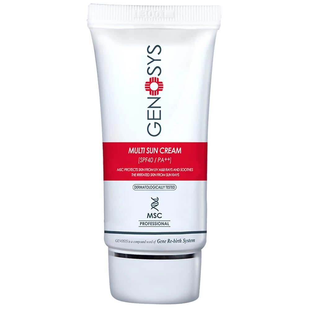 Сонцезахисний крем Genosys Multi Sun Cream SPF 40+ PA++ 40 мл від компанії Лікувальна, доглядова та професійна косметика - фото 1