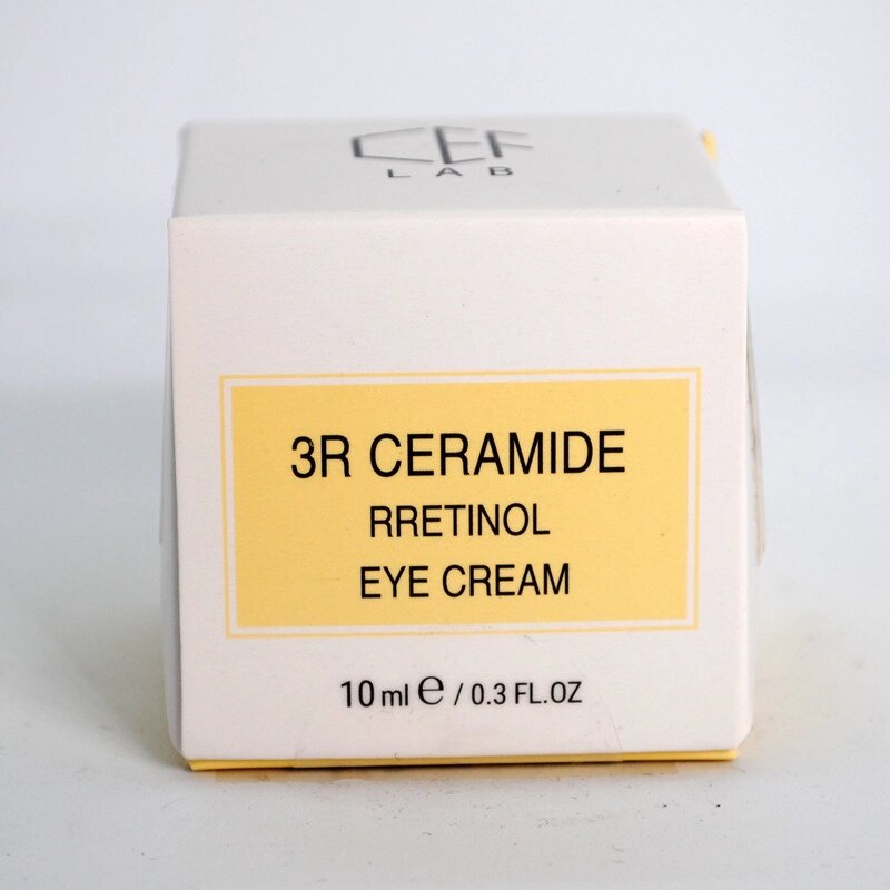 Удосконалений крем із ретинолом для зони навколо очей CEF Lab 3R Ceramide Retinol Eye Cream 10 мл від компанії Лікувальна, доглядова та професійна косметика - фото 1