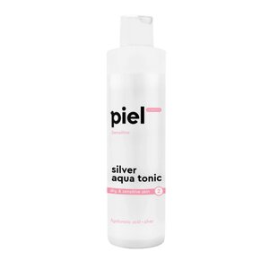 Зволожуючий тонік для сухої та чутливої шкіри обличчя Piel Silver Aqua Tonic 250 мл