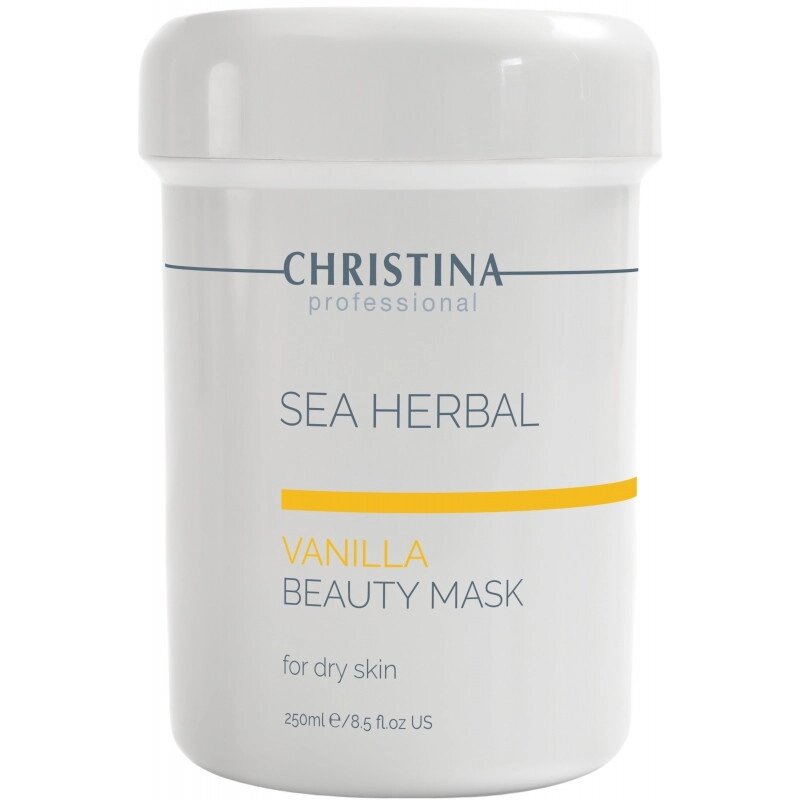 Ванільна маска краси для сухої шкіри Christina Sea Herbal Beauty Mask Vanilla 250 мл від компанії Лікувальна, доглядова та професійна косметика - фото 1