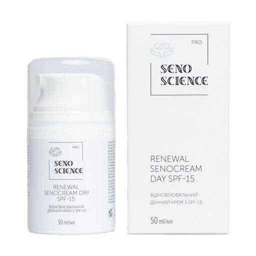 Відновлювальний крем денний з SPF-15 Renewal SenoCream Day SPF-15 Senoscience 50 мл від компанії Лікувальна, доглядова та професійна косметика - фото 1