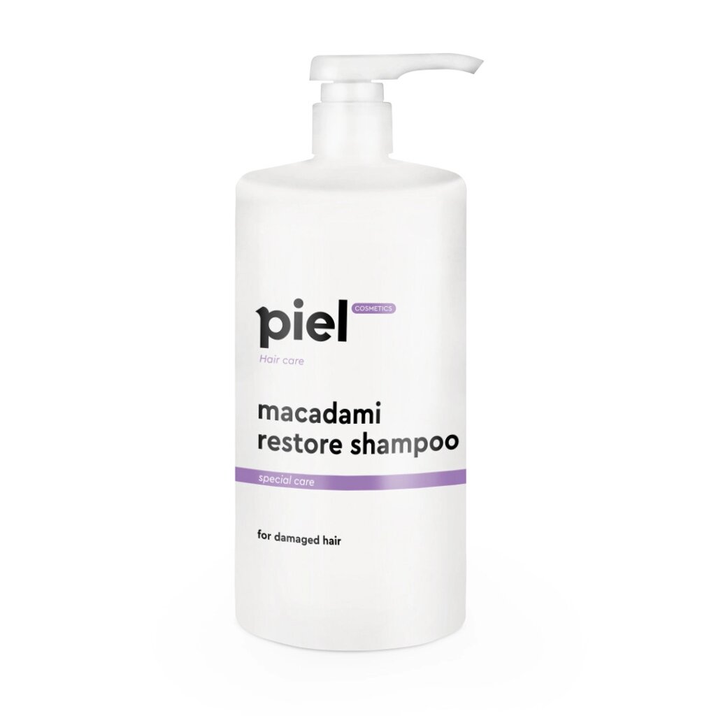 Відновлювальний шампунь для пошкодженого волосся Piel Macadami Restore Shampoo 1000 мл від компанії Лікувальна, доглядова та професійна косметика - фото 1