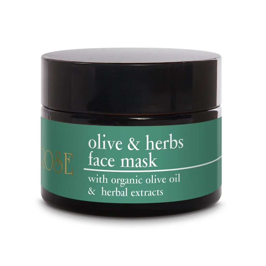 Зволожуюча, живильна маска Olive & Herbs face mask Yelow rose 250 мл від компанії Лікувальна, доглядова та професійна косметика - фото 1