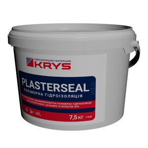 KRYS PLASTERSEAL - еластична гідроізоляційна мастика, 7.5 кг. Надійна гідроізоляція для ванної та душової