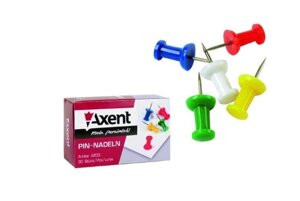Кнопки-бочки 30шт, кольорові Axent