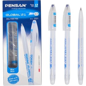 Ручка масляна GLOBAL 21 синя