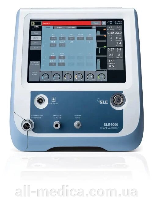 Апарат ШВЛ для неонатології та педіатрії SLE 6000 + високочастотна осцилярна вентиляція (ПО) від компанії Інтернет-магазин "ALL Medica" - фото 1