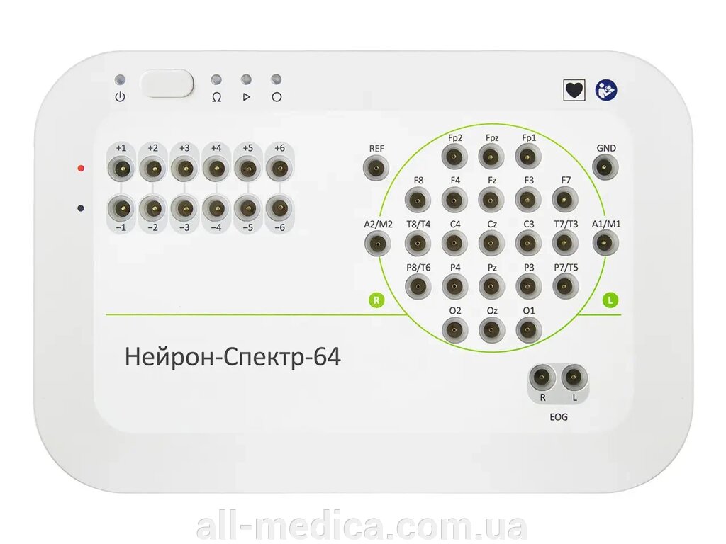 Електроенцефалограф Нейрон-спектр-64 (25 каналів ЕЕГ + 6 диференціальних каналів) від компанії Інтернет-магазин "ALL Medica" - фото 1