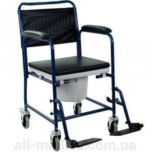 Крісло-каталка з санітарним оснащенням OSD-H032B від компанії Інтернет-магазин "ALL Medica" - фото 1