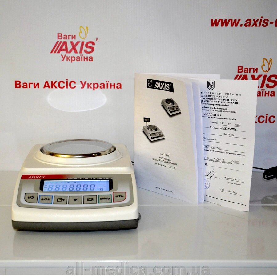 Лабораторні ваги Axis ADA520 від компанії Інтернет-магазин "ALL Medica" - фото 1