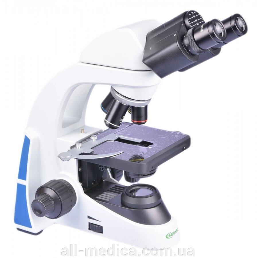 Мікроскоп бінокулярний E5B Біомед (з ахроматичними об'єктивами) від компанії Інтернет-магазин "ALL Medica" - фото 1