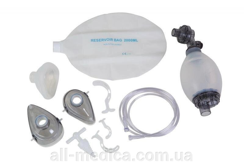 Мішок дихальний ручний типу АМБУ «педіатричний» (багаторазовий) від компанії Інтернет-магазин "ALL Medica" - фото 1