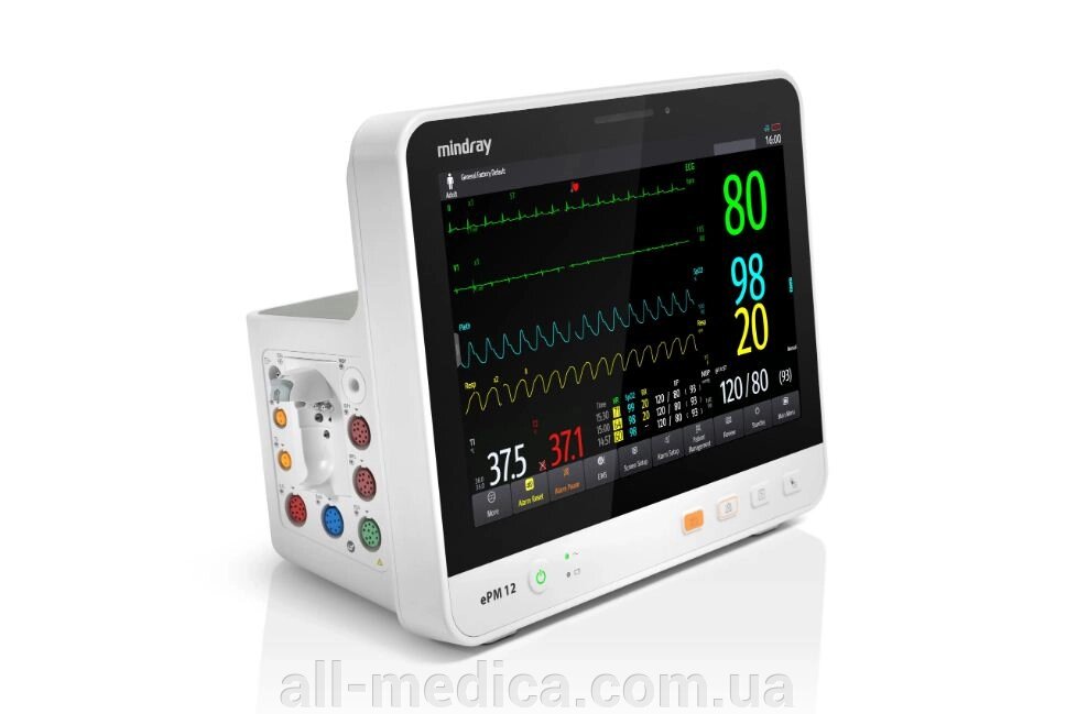 Монітор ePM 12M пацієнта  ECG, SpO2, NIBP, Temp від компанії Інтернет-магазин "ALL Medica" - фото 1