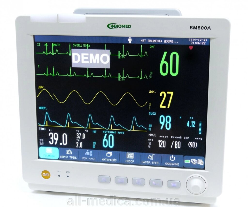 Монітор пацієнта star 8000F ("БIОМЕД" ВМ800А з сенс диспл.) від компанії Інтернет-магазин "ALL Medica" - фото 1