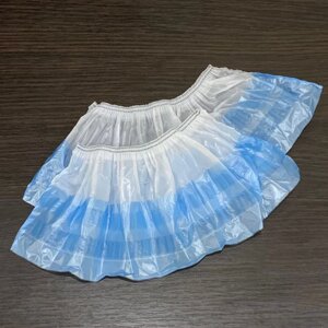 Бахіли 4.5г/пара, подвійне дно і резинка, синьо-білі, поліетиленові, розмір 400х140мм, щільність: 11+14мкм (фас. 100шт/5