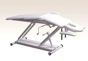 Кушетка медична масажна М-2 з двома рег. висоти, регульованими підголовником та підлокотниками