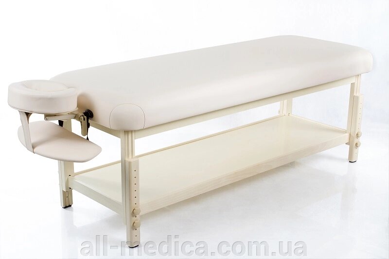 Restpro classic-flat бежевий стаціонарний масажний стіл (кушетка) від компанії Інтернет-магазин "ALL Medica" - фото 1