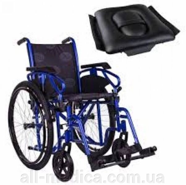Стандартна інвалідна коляска, OSD-STB4-**/STC4-**+WC Millenium 4 із санітарним оснащенням від компанії Інтернет-магазин "ALL Medica" - фото 1