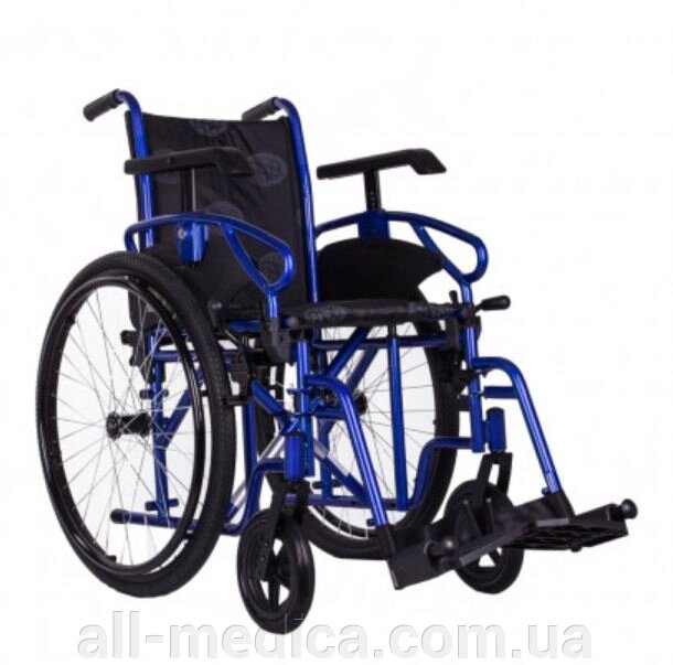 Стандартний інвалідний візок OSD Millenium 4 Blue від компанії Інтернет-магазин "ALL Medica" - фото 1