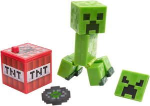 Фігурка Кріпера з блоком тнт майнкрафт Minecraft Core Comic Maker Creeper Figure Pack оригінал Mattel