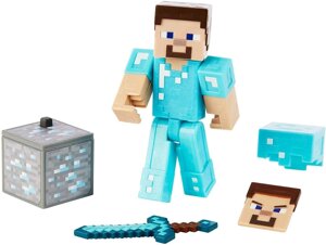 Фігурка Стів в алмазної броні майнкрафт Minecraft Comic Maker Steve in Diamond Armor Action Figure оригінал
