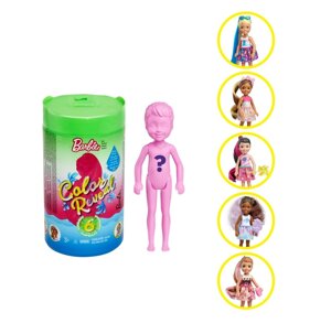 Барбі-лялька сюрприз CHELSEA COLOR REFIL Chelsea Barbie Color Reveal Doll with 6 Surprises