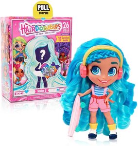 Лялька Hairdorables 2 серія Color Crimp Girl Surprise Dolls Хердорабалс з волоссям