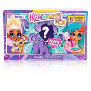 Лялька Hairdorables Pets Set Surprise вихованці тваринки Петс Хердорабалс / Хердораблс сюрприз тварини оригінал