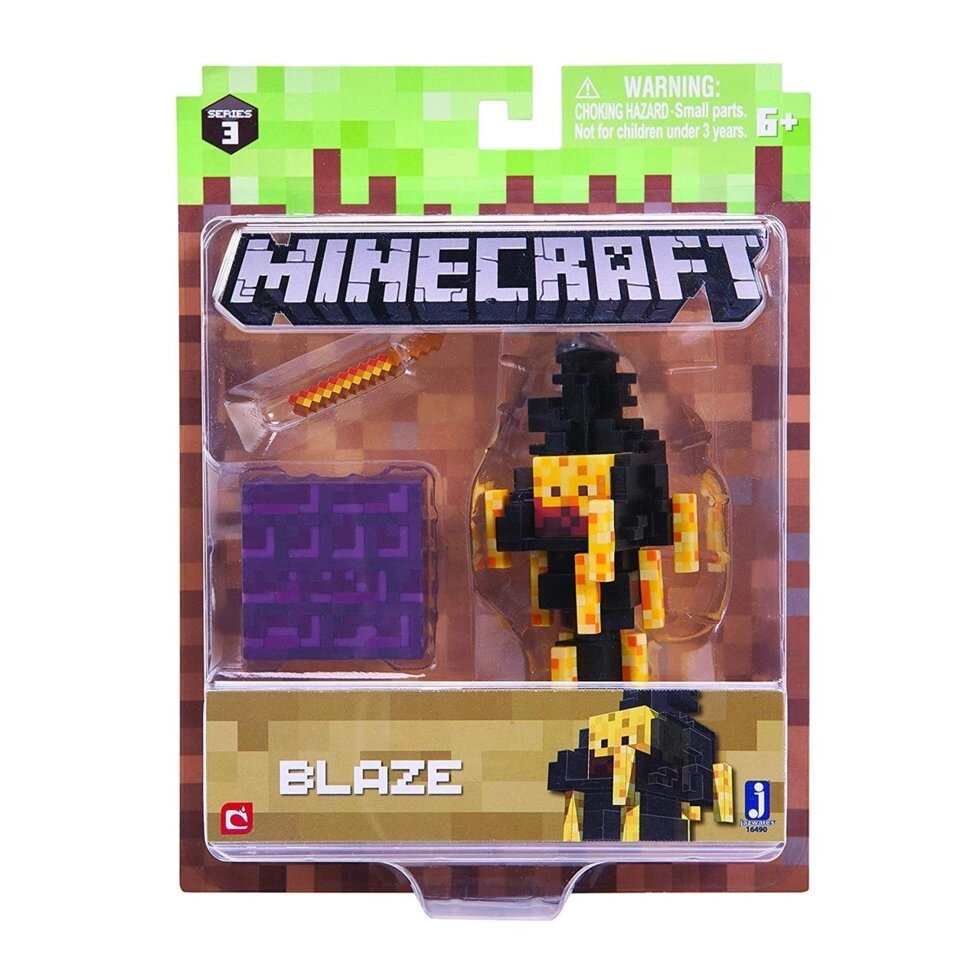 Іфріт Блейз фігурка майнкрафт Minecraft Blaze Action Figure pack оригінал Jazwares - вартість