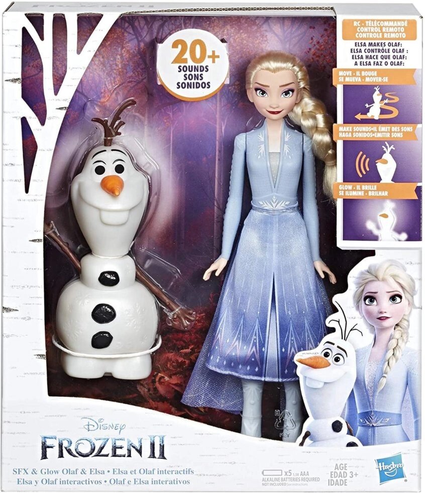 Лялька Ельза і інтерактивний сніговик Олаф Холодне серце Фрозен Disney Frozen 2 Olaf Elsa Кріжане серце - переваги