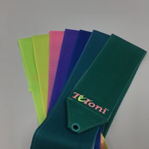 Стрічка Tuloni 5м Green-Pink-Yellow