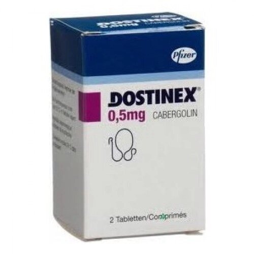 Достинекс, таб 0.5 мг, 8 шт від компанії Мукосат - фото 1