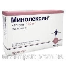 Мінолексін капсули 100 мг, 20 шт. від компанії Мукосат - фото 1