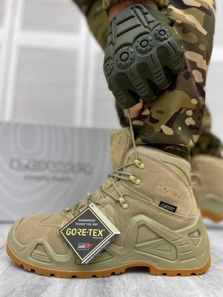 Берці тактичні LOWA Zephyr GTX MID Coyote! Взуття тактичне ЛОВА Койот! Мембрана GORE-TEX! Демісезон від компанії Intermarket - фото 1