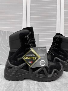 Берці високі чорні тактичні LOWA Zephyr GTX High Black! Берці тактичні ЛОВА Олива! Мембрана GORE-TEX! Демісезон!