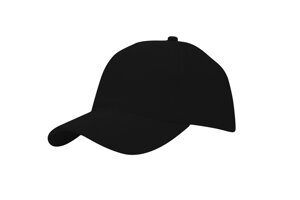 Бейсболка чорна Black BRUSHED COTTON 4215 оптом! Кепка чорна під нанесення логотипу!