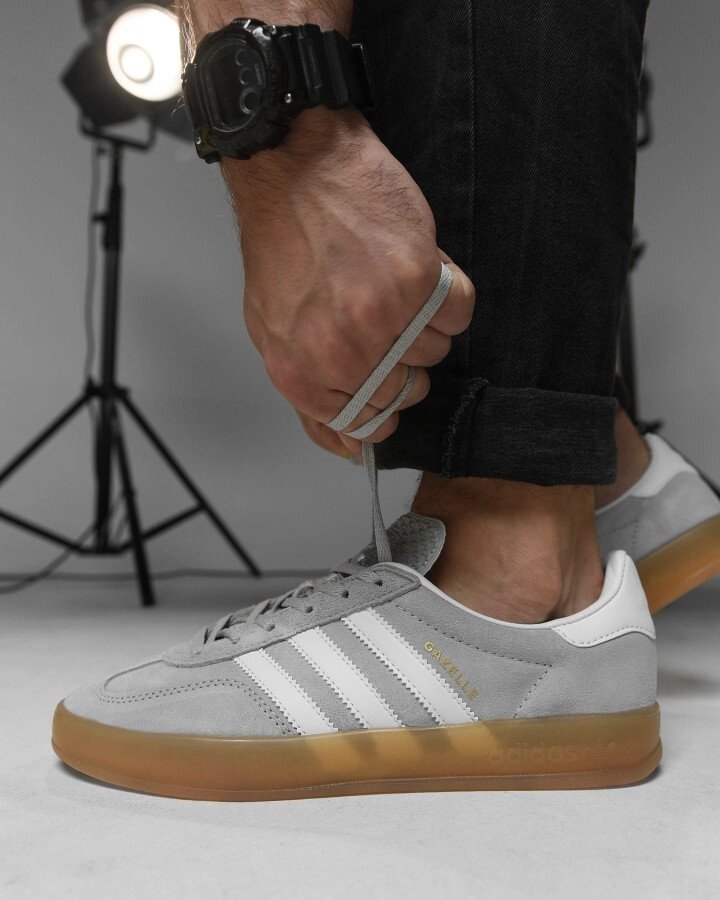 Чоловічі кросівки adidas gazelle grey НП4914 від компанії Intermarket - фото 1