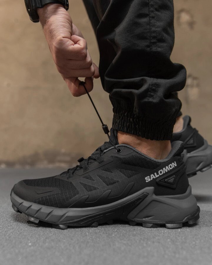 Чоловічі термо кросівки Salomon gore-tex black/grey НП4866 від компанії Intermarket - фото 1