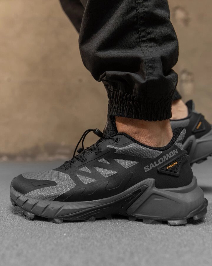 Чоловічі термо кросівки Salomon gore-tex grey/black НП4867 від компанії Intermarket - фото 1